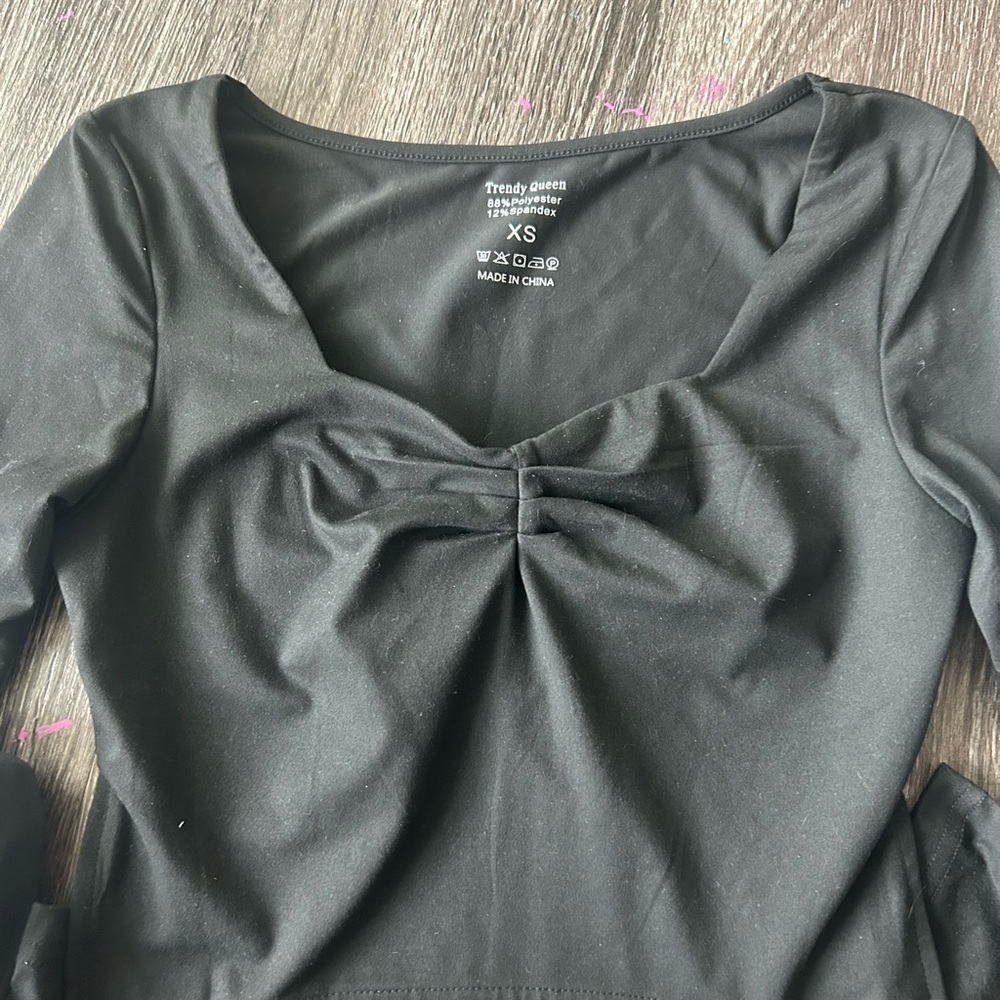 Trendy Queen Black Crop Top